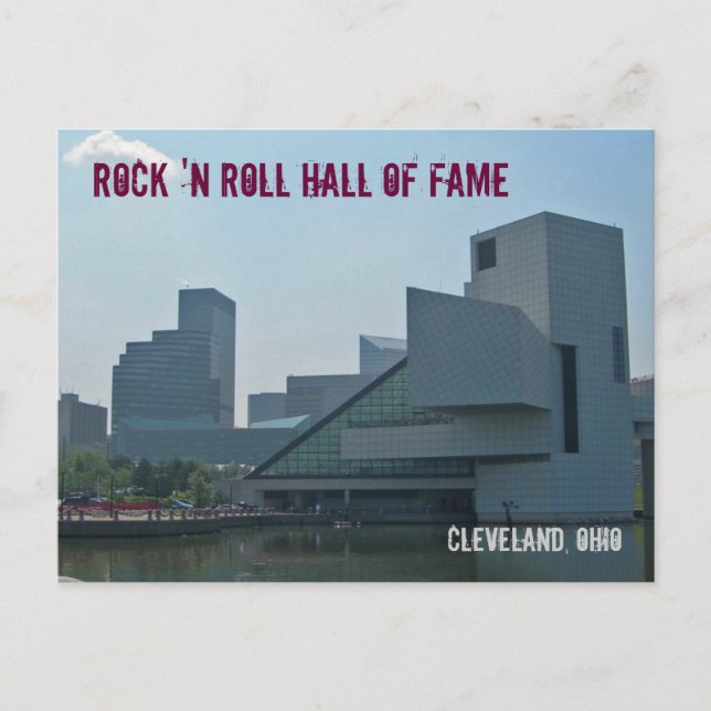 Rock and Roll Hall of Fame Cleveland Ohio Postcard (Front)