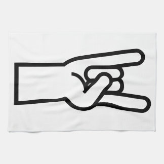 Rock and Roll Hand Tea Towel