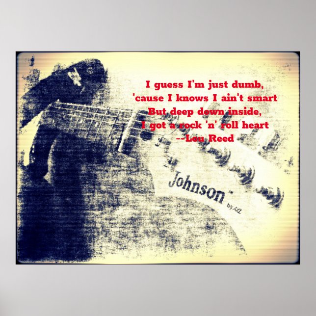 Rock and Roll Heart Poster (Front)