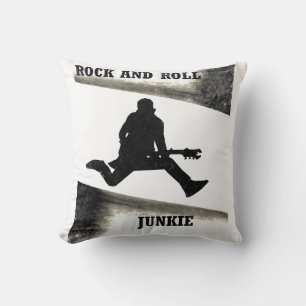 Rock and Roll Junkie Cushion