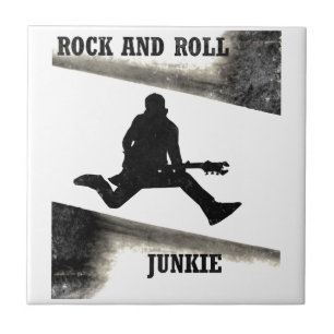 Rock and Roll Junkie Tile