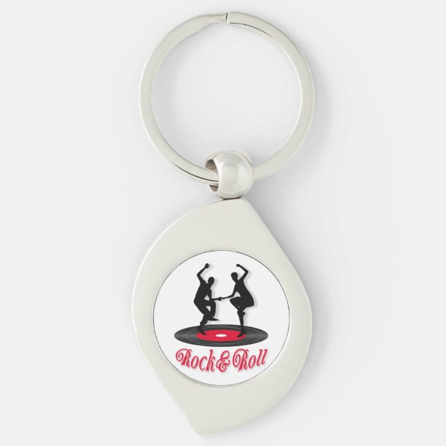 Rock and roll key ring (Front)