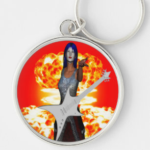 Rock and Roll Key Ring