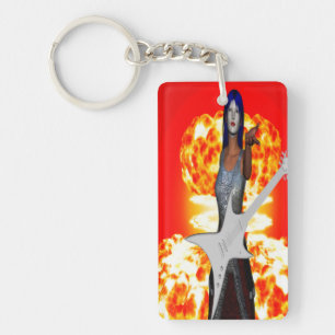 Rock and Roll Key Ring