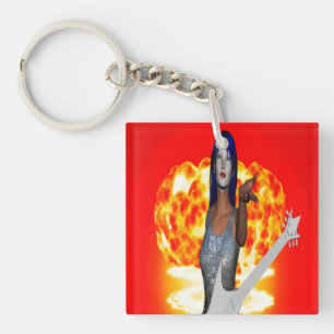 Rock and Roll Key Ring