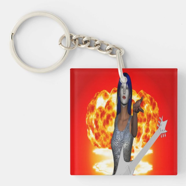 Rock and Roll Key Ring (Front)