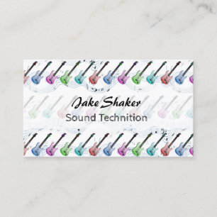 Rock and Roll Music Business Cards