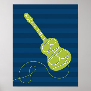 Rock and Roll nursery art Poster