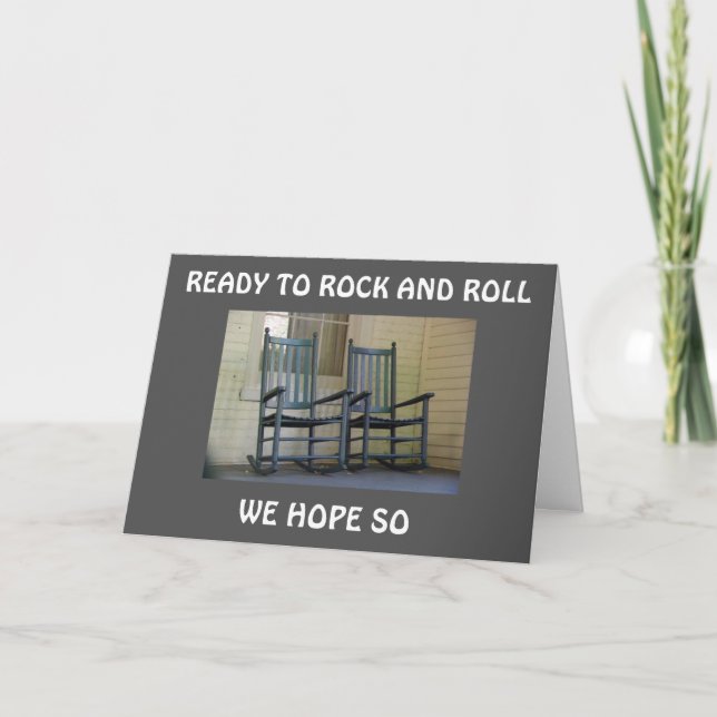 ROCK AND ROLL ON YOUR BIRTHDAY "GROUP CARD" CARD (Front)