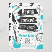 Rock and Roll Party Rocked One Year 1st Birthday