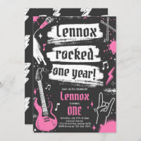 Rock and Roll Party Rocked One Year 1st Birthday
