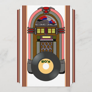 Rock and roll Party time Invitation