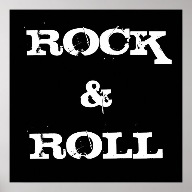 Rock And Roll Poster (Front)