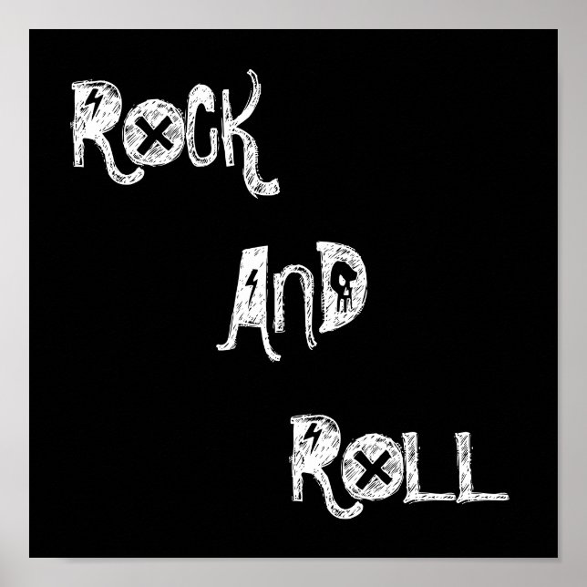 ROCK, AND, ROLL POSTER (Front)