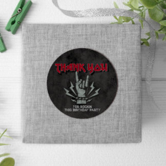 Rock and Roll - Rock Themed Classic Round Sticker