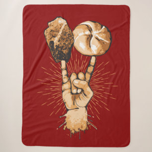 Rock and Roll Sherpa Blanket