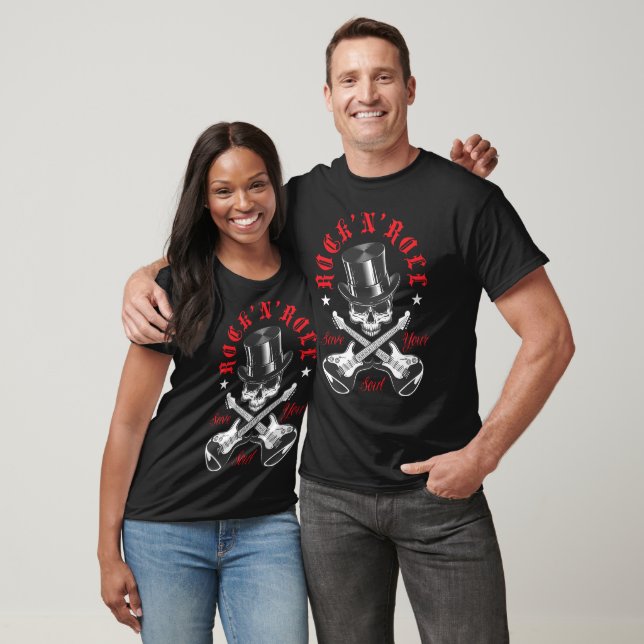 Rock and roll skull T-Shirt (Unisex)