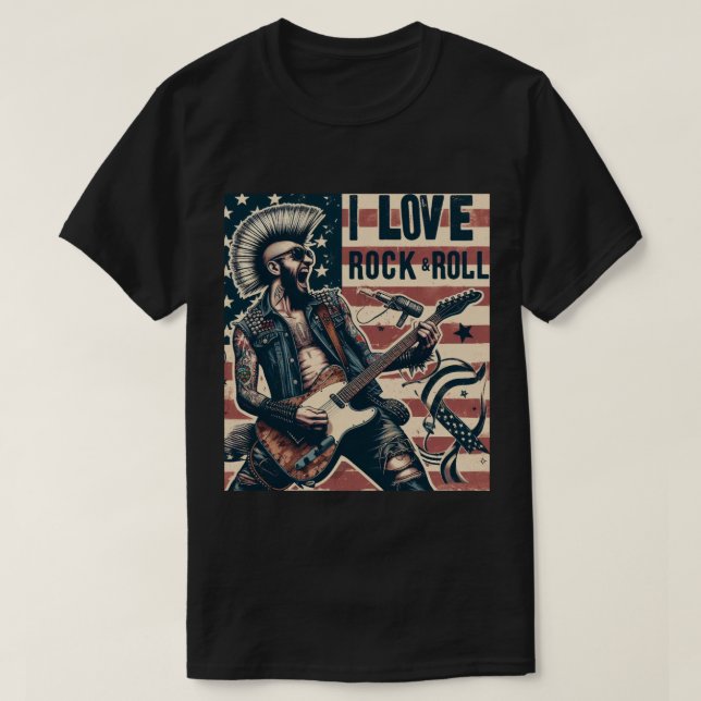 Rock and Roll T-SHIRT (Design Front)