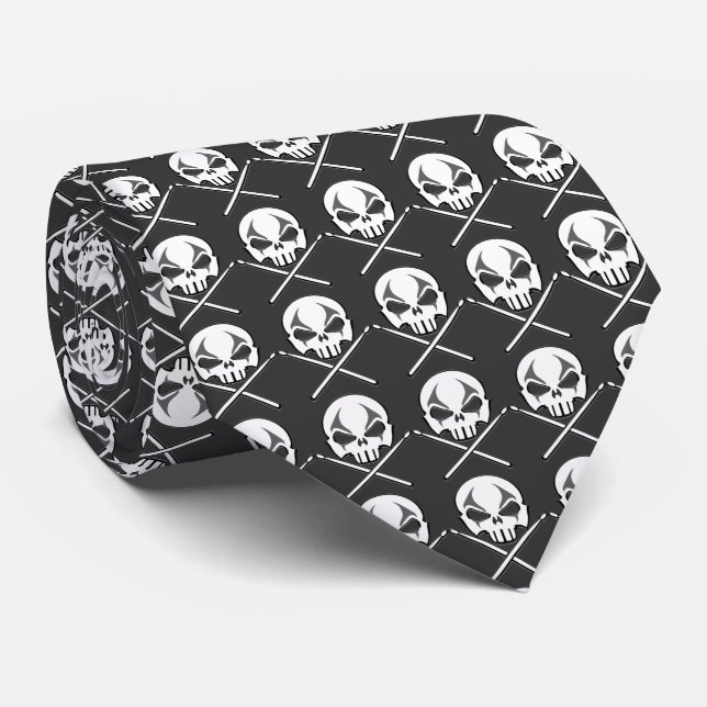 Rock and Roll Tie Death Metal Neckties (Rolled)