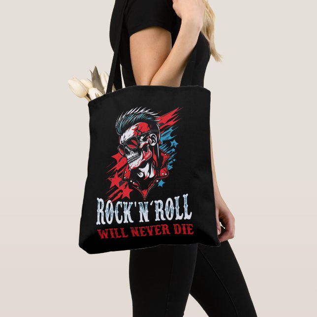Rock and Roll  Tote Bag (Close Up)