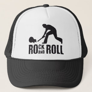 rock and roll trucker hat