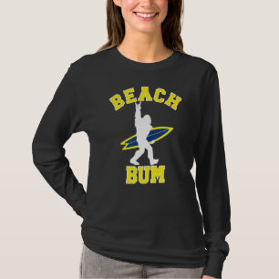 Rock And Roll Vacation Sasquatch Surfer Beach Bum T-Shirt