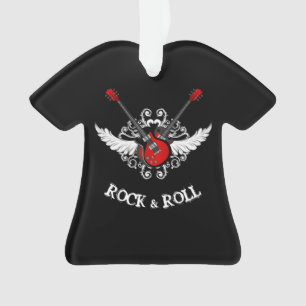 Rock and Roll Vintage Guitars Ornament