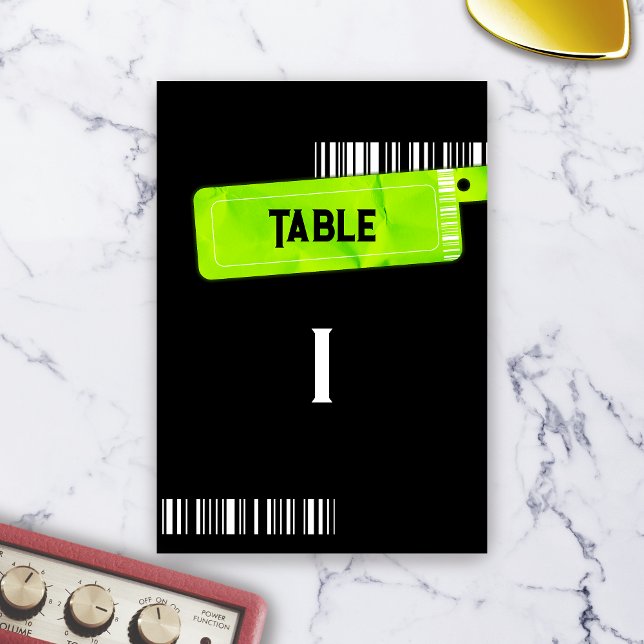 Rock and Roll Wedding Festival Wedding Menu Table Number (Rock and Roll Wedding Festival Wedding Menu Table Number)