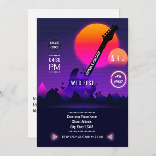 Rock and Roll Wedding Invitation
