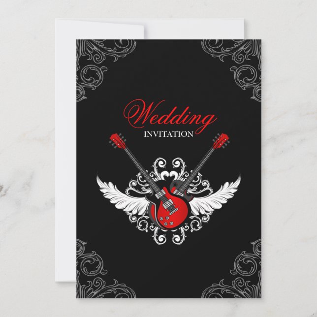 Rock and Roll Wedding Invitation (Front)