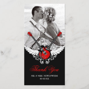 Rock and Roll Wedding Thank You Card