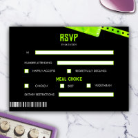Rock and Roll Wedding Ticket Concert Boarding Pass