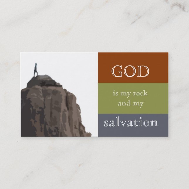 Rock and Salvation Business Card (Front)