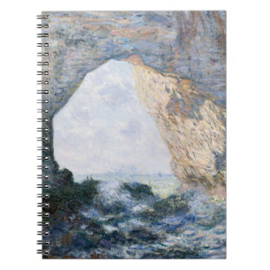 Rock Arch Coastal Waves Impressionist Notebook