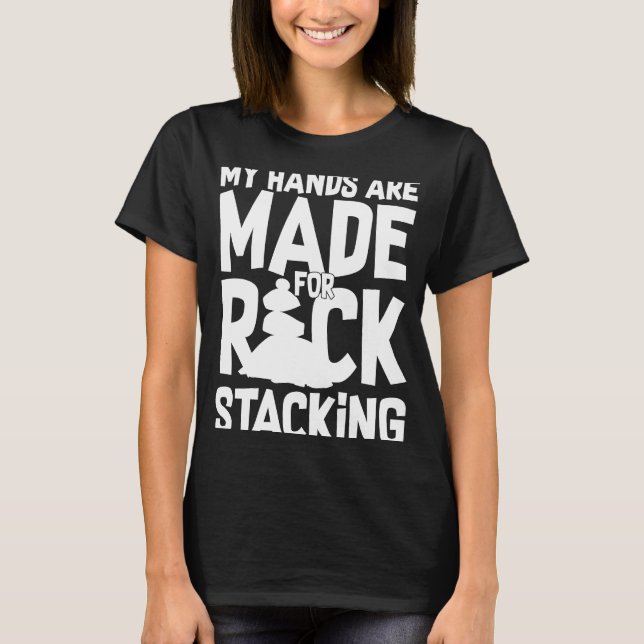 Rock Balancing Stone Stacking Game Balancer 1 T-Shirt (Front)