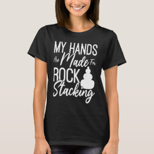 Rock Balancing Stone Stacking Game Balancer T-Shirt