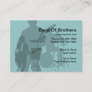 Rock Band Business Cards