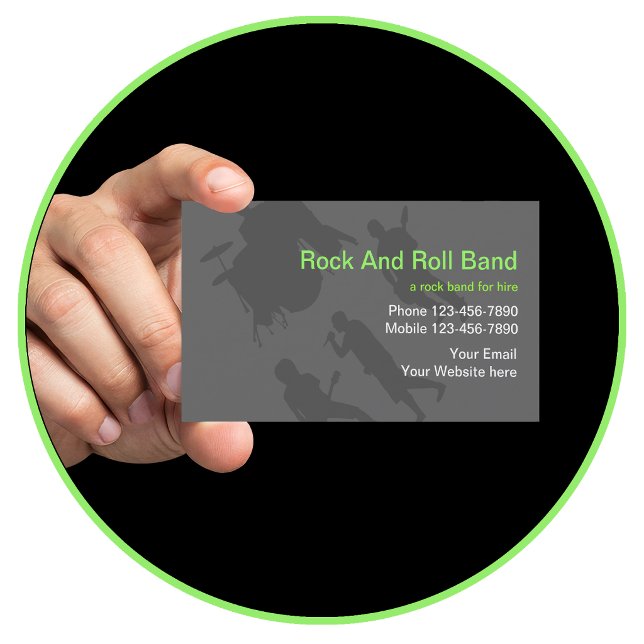 Rock Band Business Cards (Creator Uploaded)