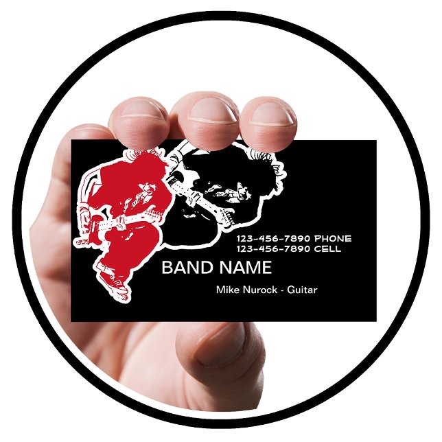 Rock Band Business Cards (Creator Uploaded)