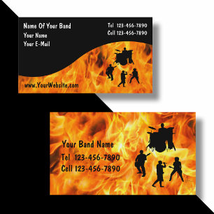 Rock Band Business Cards