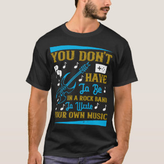 Rock Band Music Electric Guitar T-Shirt