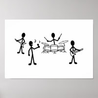 Rock Band Stick Figure