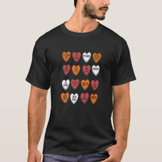 Rock Bands Hearts Candy Valentines Day Fan Music L T-Shirt