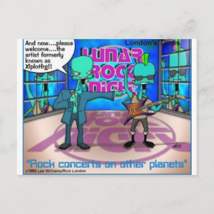Rock Bands On Other Planets Funny Gifts & Tees Postcard