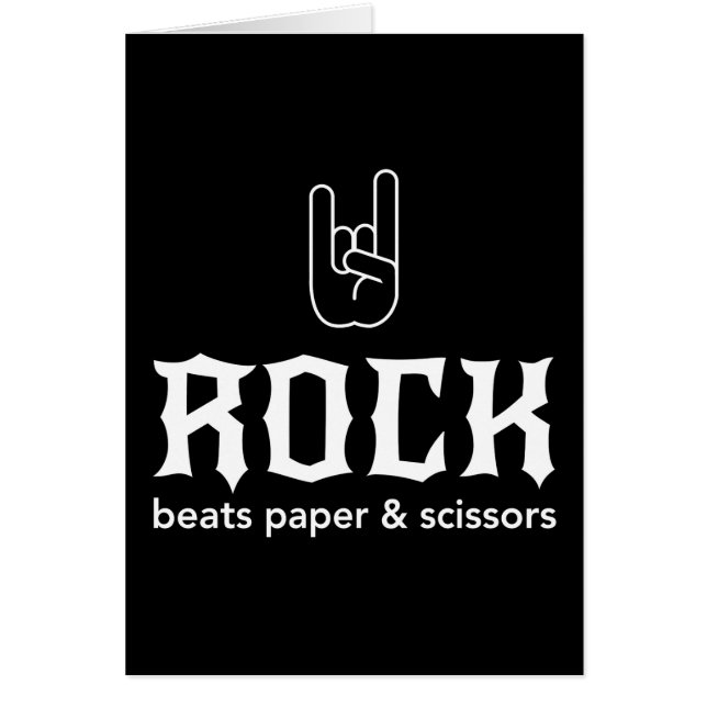 Rock...Beats Paper & Scissors (Front)