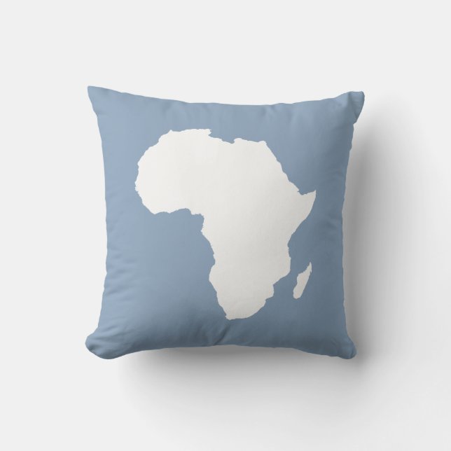 Rock Blue Audacious Africa Cushion (Front)