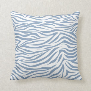 Rock Blue Safari Zebra Cushion