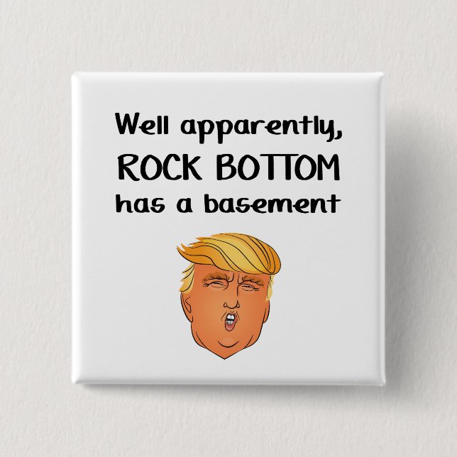 Rock Bottom 15 Cm Square Badge (Front)