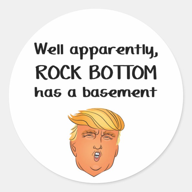 Rock Bottom Classic Round Sticker (Front)