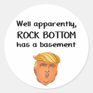 Rock Bottom Classic Round Sticker